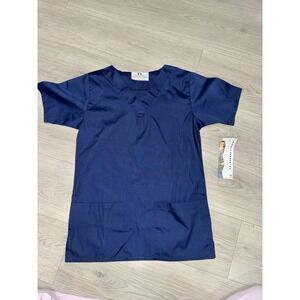 TL Uniforms Limited Women's Scrub Top Navy Blue Size XS